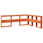 Vidaxl t�te de lit de biblioth�que forme de l 135 cm bois massif pin