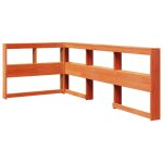 Vidaxl t�te de lit de biblioth�que en forme de l bois massif de pin