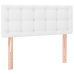 Vidaxl tte de lit blanc 100x5x78 / 88 cm similicuir