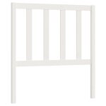 Vidaxl tte de lit blanc 106x4x100 cm bois massif de pin