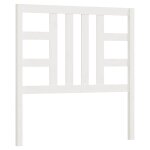 Vidaxl t�te de lit blanc 106x4x100 cm bois massif de pin