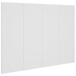 Vidaxl t�te de lit blanc 120x1, 5x80 cm bois d'ing�nierie