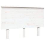 Vidaxl t�te de lit blanc 124x6x82, 5 cm bois massif de pin