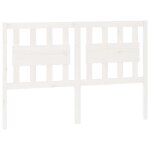 Vidaxl t�te de lit blanc 125, 5x4x100 cm bois massif de pin