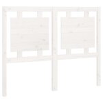 Vidaxl tte de lit blanc 125, 5x4x100 cm bois massif de pin