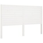 Vidaxl t�te de lit blanc 126x4x100 cm bois massif de pin