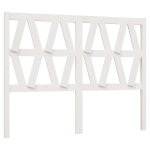 Vidaxl t�te de lit blanc 126x4x100 cm bois massif de pin