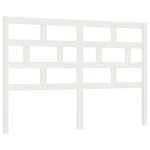 Vidaxl tte de lit blanc 126x4x100 cm bois massif de pin