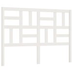 Vidaxl t�te de lit blanc 126x4x104 cm bois massif de pin