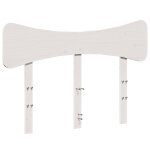 Vidaxl t�te de lit blanc 135 cm bois massif de pin