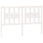 Vidaxl t�te de lit blanc 140, 5x4x100 cm bois massif de pin