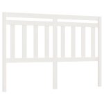 Vidaxl t�te de lit blanc 140x4x100 cm bois massif de pin