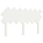 Vidaxl t�te de lit blanc 141x3x80, 5 cm bois massif de pin