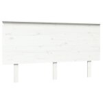 Vidaxl tte de lit blanc 144x6x82, 5 cm bois massif de pin