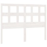 Vidaxl tte de lit blanc 145, 5x4x100 cm bois massif de pin