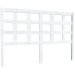 Vidaxl tte de lit blanc 145, 5x4x100 cm bois massif de pin