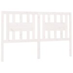 Vidaxl t�te de lit blanc 146x4x100 cm bois massif de pin