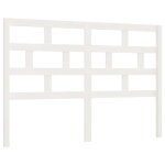 Vidaxl t�te de lit blanc 146x4x100 cm bois massif de pin