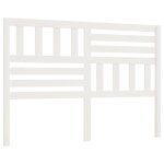Vidaxl tte de lit blanc 146x4x100 cm bois massif de pin