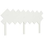 Vidaxl t�te de lit blanc 159, 5x3x80, 5 cm bois massif de pin