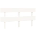 Vidaxl t�te de lit blanc 164x3x81 cm bois massif de pin