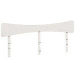 Vidaxl tte de lit blanc 180 cm bois massif de pin