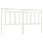 Vidaxl t�te de lit blanc 186x4x100 cm bois massif de pin