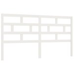 Vidaxl tte de lit blanc 186x4x100 cm bois massif de pin