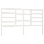 Vidaxl tte de lit blanc 186x4x104 cm bois massif de pin