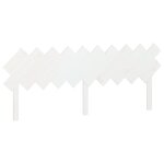 Vidaxl t�te de lit blanc 196x3x80, 5 cm bois massif de pin