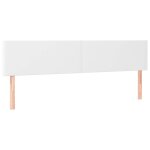 Vidaxl t�tes de lit blanc 200x5x78 / 88 cm similicuir