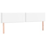 Vidaxl t�tes de lit blanc 200x5x78 / 88 cm similicuir