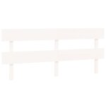 Vidaxl t�te de lit blanc 204x3x81 cm bois massif de pin