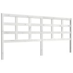 Vidaxl t�te de lit blanc 205, 5x4x100 cm bois massif de pin