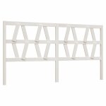 Vidaxl tte de lit blanc 206x4x100 cm bois massif de pin