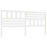 Vidaxl t�te de lit blanc 206x4x100 cm bois massif de pin