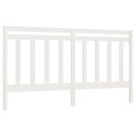 Vidaxl t�te de lit blanc 206x4x100 cm bois massif de pin