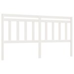 Vidaxl t�te de lit blanc 206x4x100 cm bois massif de pin