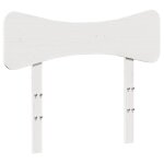 Vidaxl tte de lit blanc 90 cm bois massif de pin