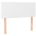Vidaxl tte de lit blanc 90x5x78 / 88 cm similicuir