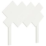 Vidaxl tête de lit blanc 92x3x81 cm bois massif de pin Vidaxl tête de lit blanc 92x3x81 cm bois massif de pin