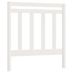 Vidaxl t�te de lit blanc 95x4x100 cm bois massif de pin