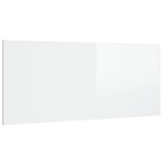 Vidaxl t�te de lit blanc brillant 200x1, 5x80 cm bois d'ing�nierie