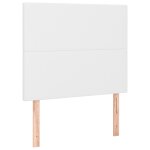 Vidaxl t�te de lit blanche 90 x 5 x 118 / 128 cm similicuir