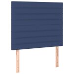Vidaxl t�te de lit bleu 100x5x118 / 128 cm tissu