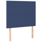 Vidaxl t�te de lit bleu 100x5x118 / 128 cm tissu