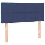 Vidaxl t�te de lit bleu 100x5x78 / 88 cm tissu
