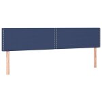 Vidaxl t�tes de lit bleu 160x5x78 / 88 cm tissu