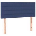 Vidaxl t�te de lit bleu 90x5x78 / 88 cm tissu