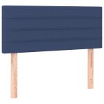 Vidaxl tte de lit bleu 90x5x78 / 88 cm tissu